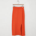 Slim fit split half skirt