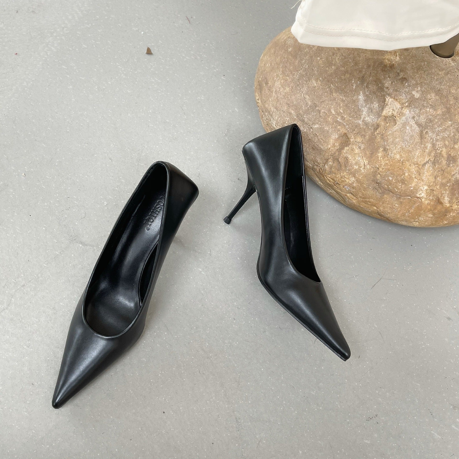 Eilyken High Quality Pu Leather New Sexy Shallow Pointed Toe Woman Pumps Thin High Heels Fashion Dress Sandals Ladies Shoes