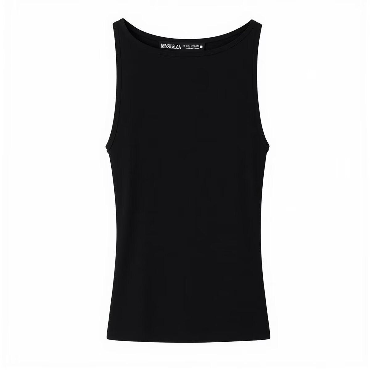 Minimally slim fit versatile sleeveless T-shirt