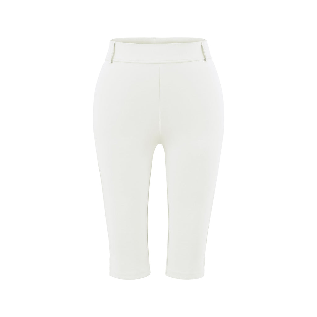 Elastic tight captcha pants for women