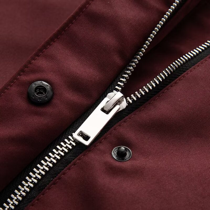Flip collar long sleeved women's trench coat