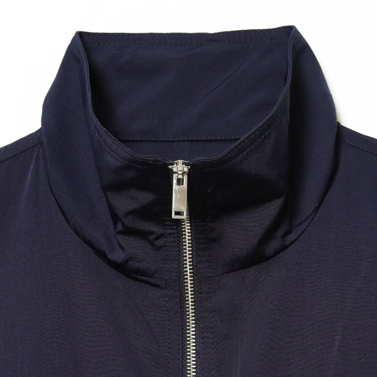 Street style flip pocket stand up collar jacket
