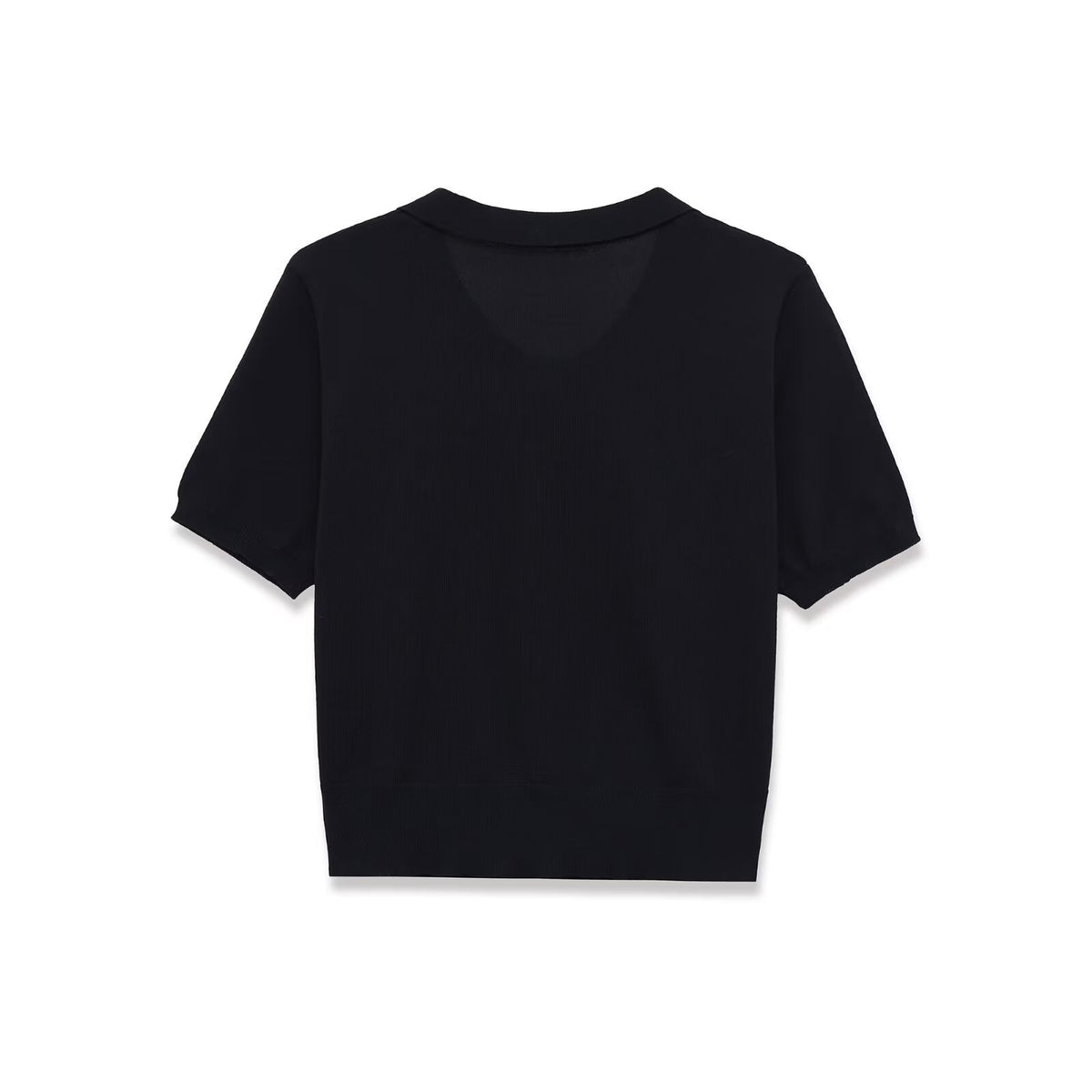 Simple short sleeved versatile knitted top