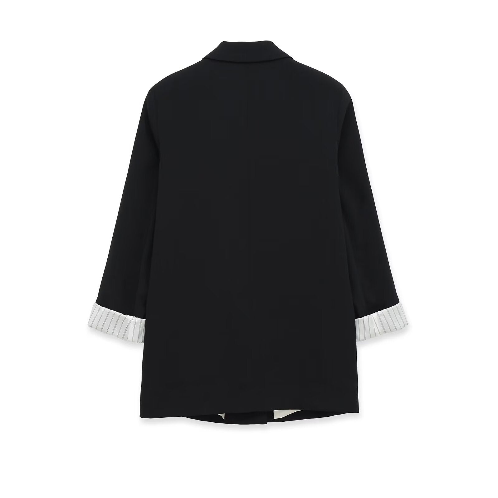 Commuting style flip tie shoulder suit jacket