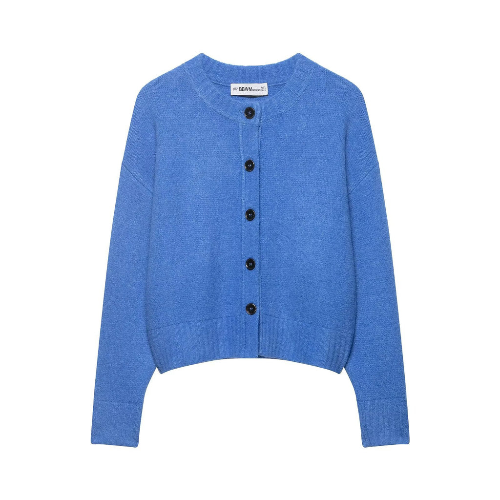 Gentle and minimalist soft knitted jacket