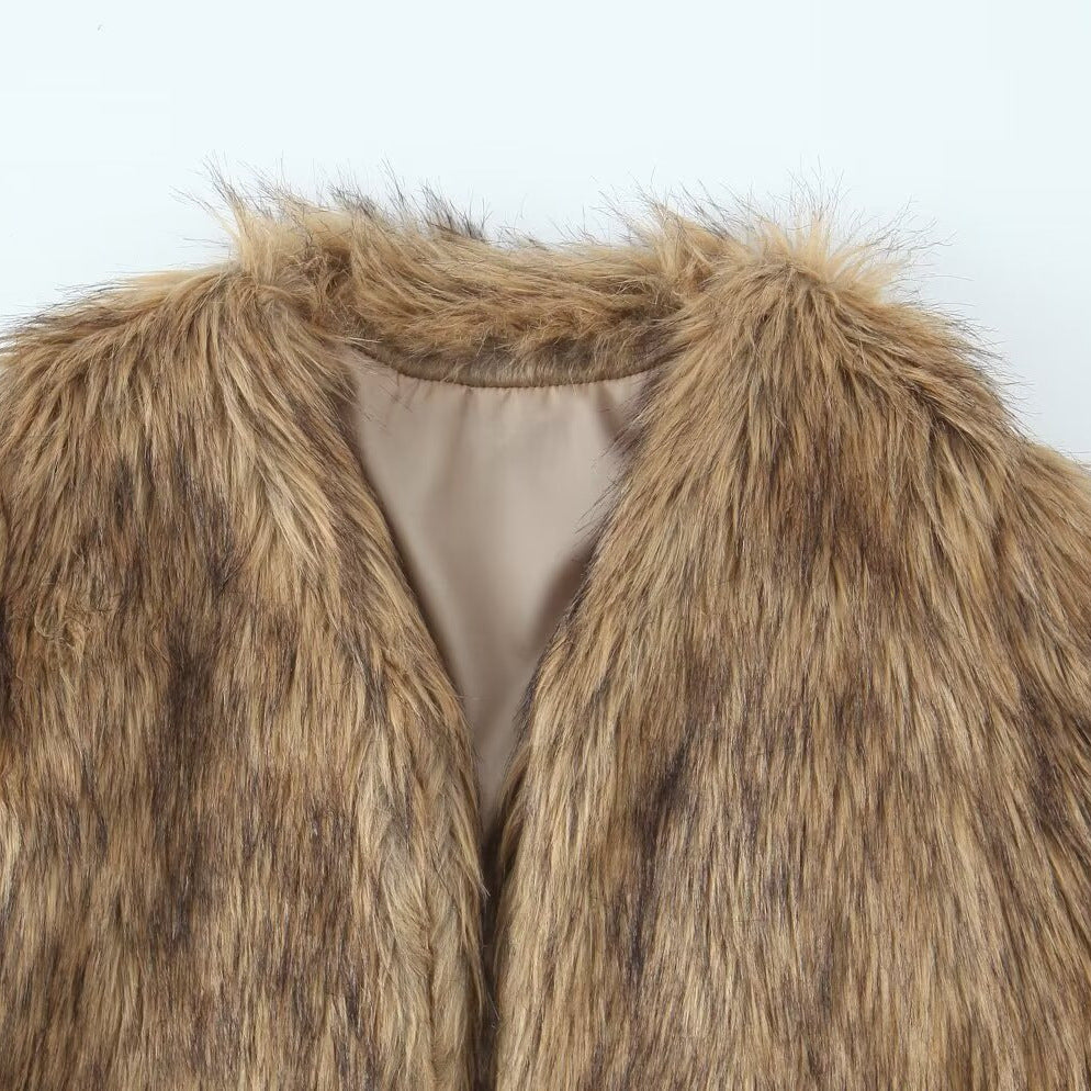 Versatile classic fur coat jacket