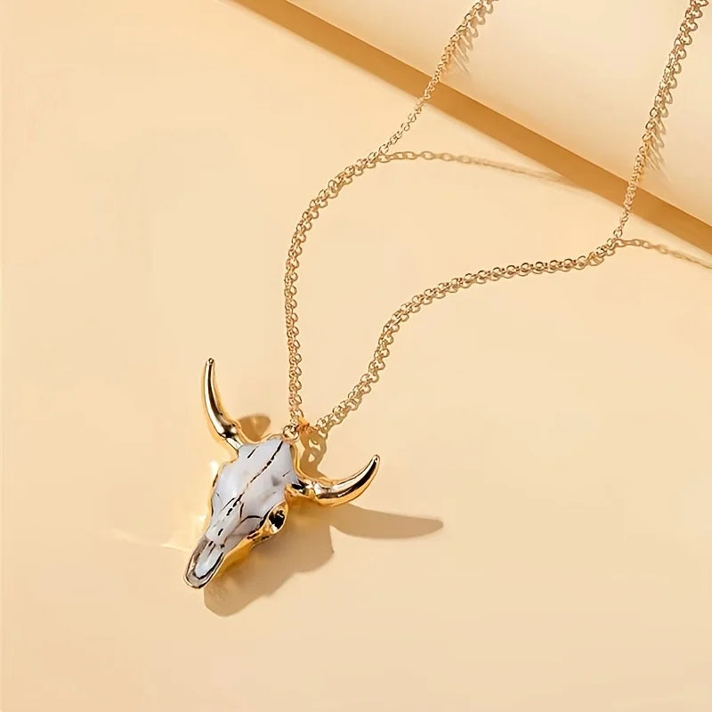 Men's Fashion Bull Head Pendant Necklace